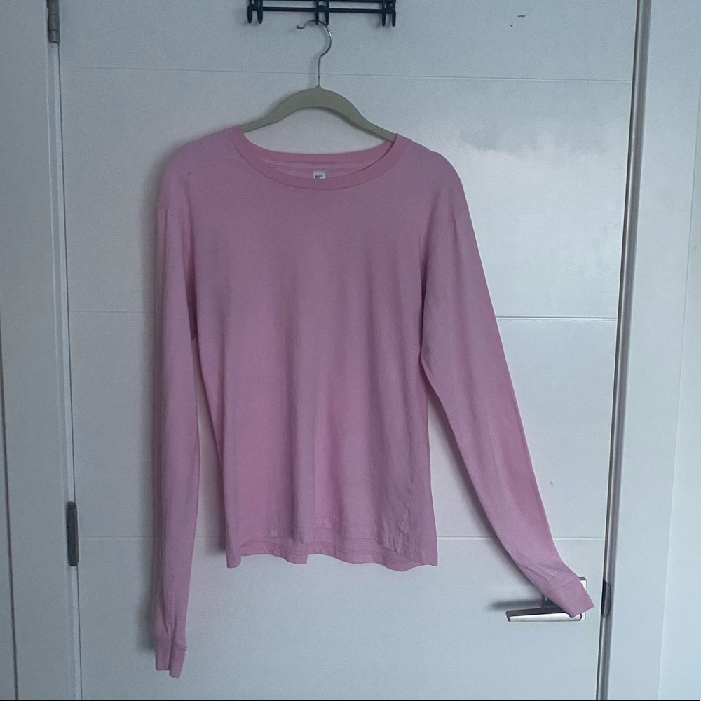 American Apparel Bubblegum Pink Long Sleeve Shirt